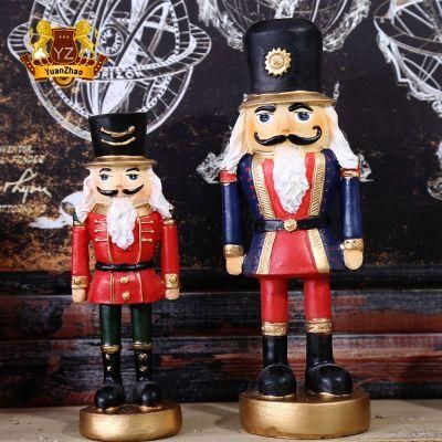 China Factory Direct Supply Customized Size Resin Fiberglass Nutcracker Soldiers for Christmas Decoration