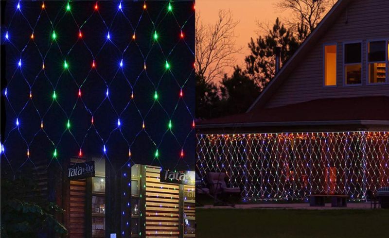 LED Net Lights Party Background Light for Christmas Halloween