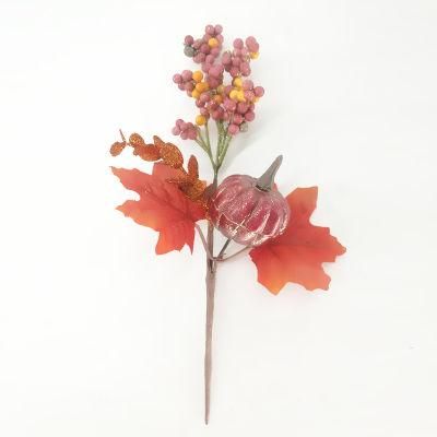 Autumn Decoration Pumpkin Berries Bouquet