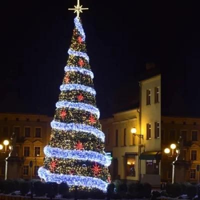 Commercial Plaza Decoration Lighted Big Tree Christmas with Custom Ornaments