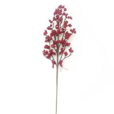 Chinese Suppliers Merry Christmas Red Berry Artificial Flower Red Berry