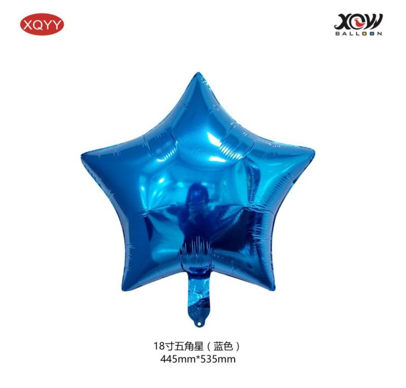Birthday Wedding Baby Shower Valentine′s Day Party balloon Decoration18 Inch Foil Star Balloons