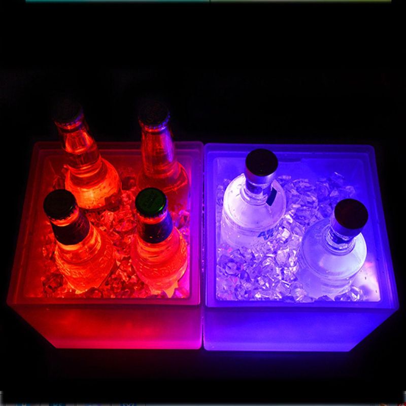 LED Ice Cooler Bar Ice Bucket Ice Bucket Lights