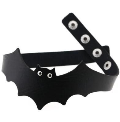 PU Halloween Bat Collar Necklace Choker