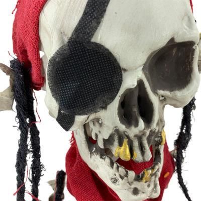 Mini 28&quot; Ornaments Gold Halloween Skeleton