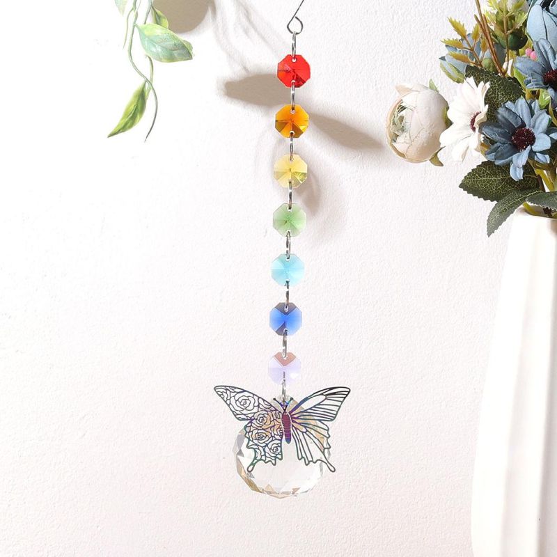 Crystal Suncatcher Hanging Chandelier Crystals Prisms for Window Rainbow Maker Pendants