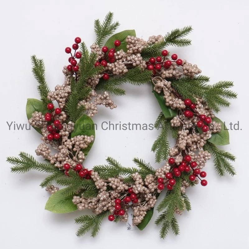 Christmas Wreath for Holiday Wedding Party Decoration Supplies Hook Ornament Craft Gifts