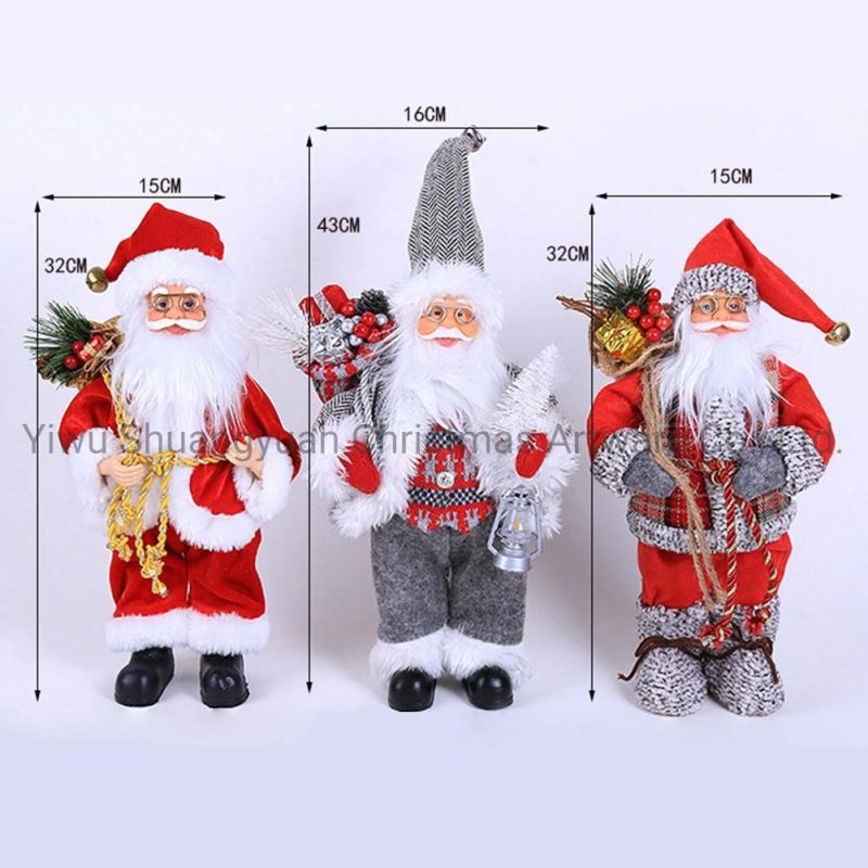 30cm Christmas Dancing Electric Santa Claus with Music Christmas Dolls Santa Claus Toys Xmas Figurines