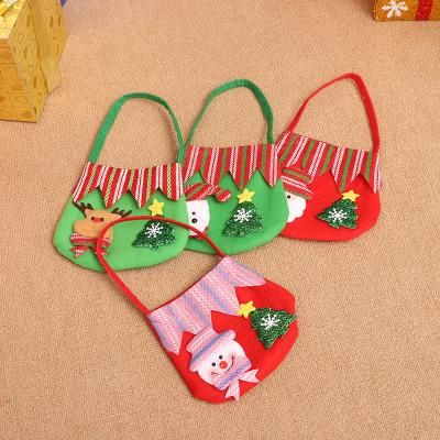 Wholesale Christmas Decoration Candy Bag Christmas Santa Claus Gift Bag