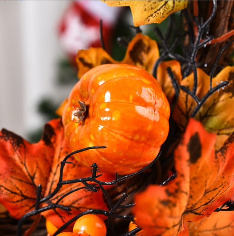 Customized 40cm Dia Christmas Festival Halloween Time Decoration Wreath