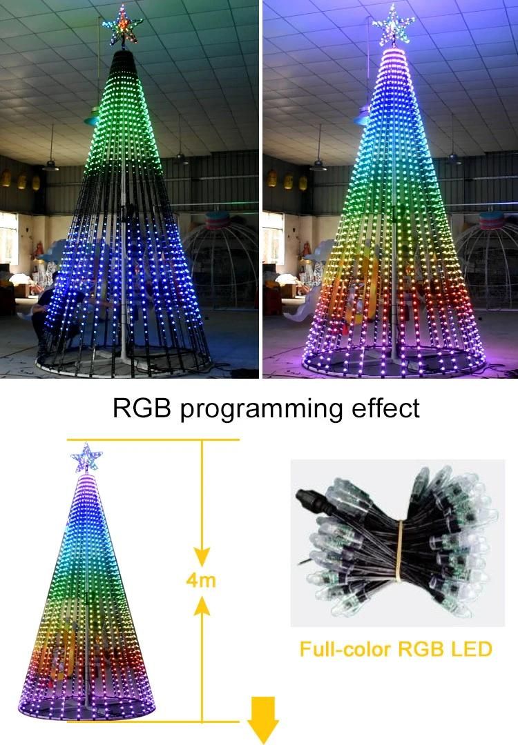 Programming Christmas Tree for Festival Decoration Outdoor