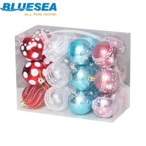 Christmas Decorations 6-8cm /24PCS Silver Color Painted Decorative Balls