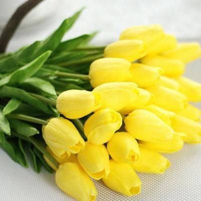 30cm Artificial Bunch Flowers Decoration PU Artificial Tulip Flower for Wedding Decoration