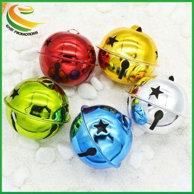 30mm 40mm 50mm Solid Red Golden Small Christmas Decorative Metal Jingle Bell