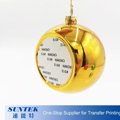 2D Blank Christmas Plastic Ornament Ball for Sublimation