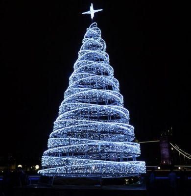 Diamond Artificial Light Spiral Xmas Christmas Tree with Electrical Standards
