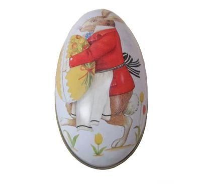 Mini Tin Box Easter Egg Shaped Mixed Pattern Wedding Favor Candy Box