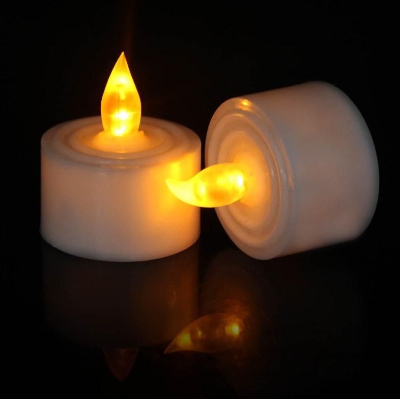 LED Candle Yellow Flickering Flameless Tea Lights