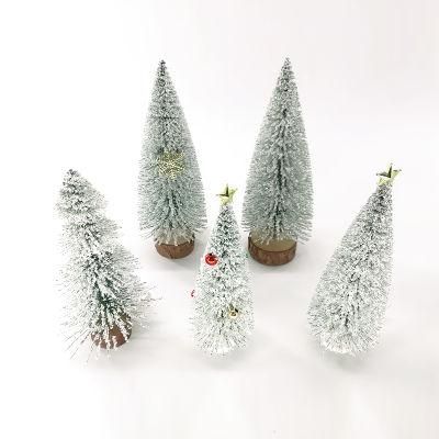 Wholesale Xmas Holiday Party Home Tabletop Decoration 3D Mini Christmas Tree Small Pine Tree