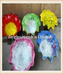 Multicolour Bowl Glass Craft Forbar Decoration