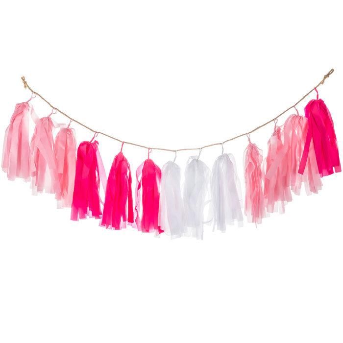 Tissue Paper Tassels Garland Party Tassels DIY Wedding Backdrop Chair Table Decoration Papers Craft Paper Supply