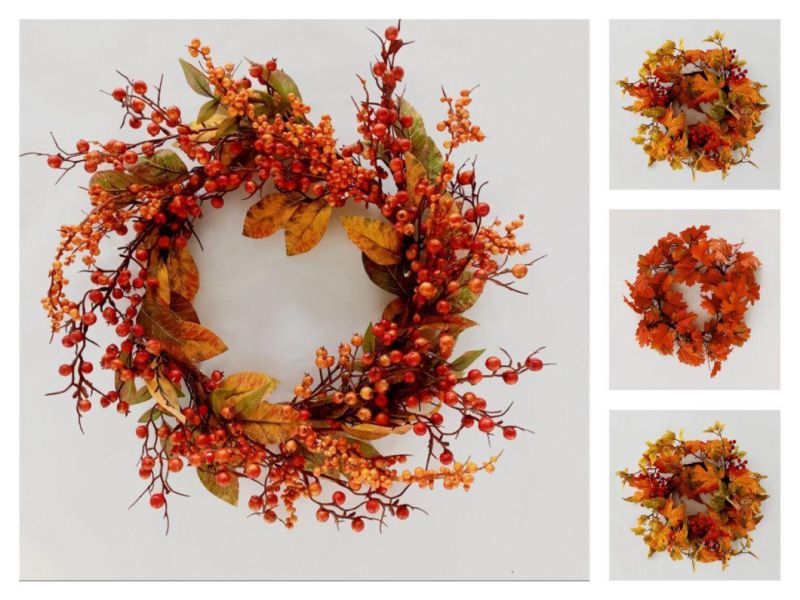 Factory Handmade Craft Autumn Ornament Fall Decor Wreath