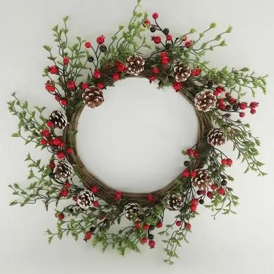 Hot Sale Colorful Holiday Decoration Artificial Christmas Wreath