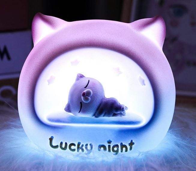 LED Unicorn Princess Resin Night Light