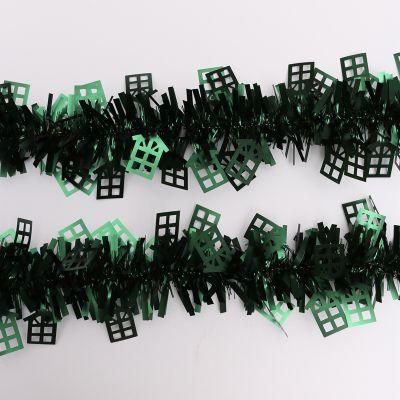 Dark Green Christmas Hanging Ornaments Pet Tinsel Garland