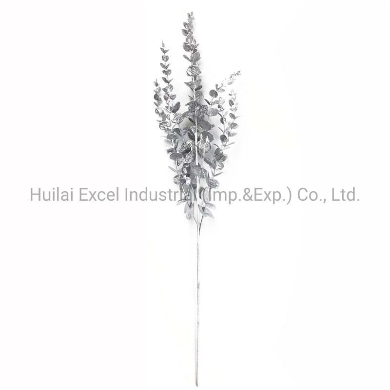 Glitter Floral Eucalyptus Pick Decoration Leaf Pick Eucalyptus Leaves Branches