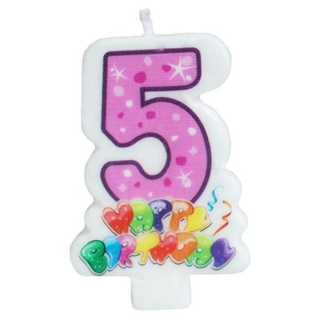 High Quality Happy Numbered Birthday Cake Candles