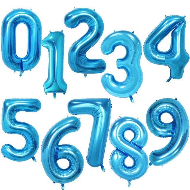 40inch Big Foil Birthday Number Balloons Home Party Supplies Decorations