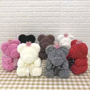 Artificial Flowers Teddy Bear Wedding Decoration Items