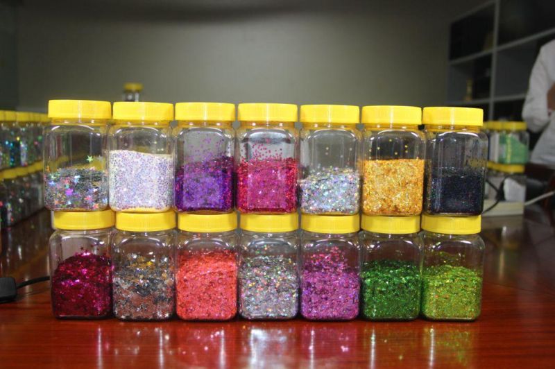 Hot Sale Polyester Confetti Solvent Resistant Rainbow Dots Glitter Flakes for Nail Body