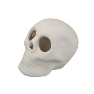 Ceramic White Skull Halloween Decoration