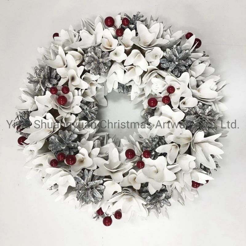 Christmas New Design Wreath for Holiday Wedding Party Decoration Supplies Hook Ornament Craft Gifts