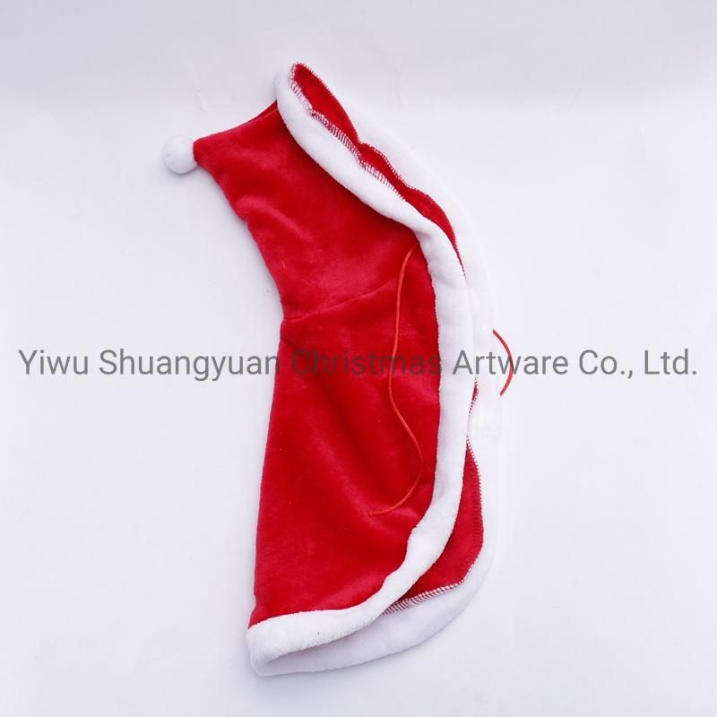 Artificial Christmas Pet Scarf Skirt Cloak for Holiday Wedding Party Decoration Supplies Hook Ornament Craft Gifts