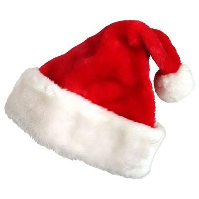 Promotional Unisex Adult Customized Logo Cheap Colorful Non-Woven Christmas Santa Hat