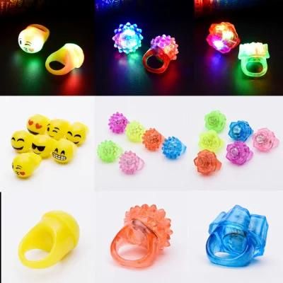 3PCS/Lot Strawberry Flashing LED Light up Party Toys Bumpy Rings