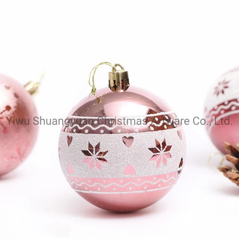 New Design High Sales Christmas Shiny Painted Ball for Holiday Wedding Party Decoration Supplies Hook Ornament Craft Gifts