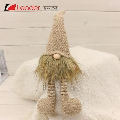 Popular Light Brown Nordic Felt Fabric Gnome for Christmas Gifts or Table Decoration, Make Your Own Holiday Swedish Fabric Dolls
