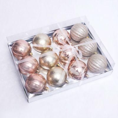 Set Ornament Christmas Tree Ball Decorations Xmas Ball Red Gold Silver Pink Blue Hanging Home Party Decor
