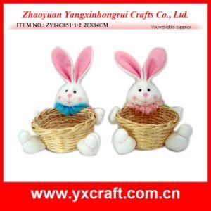 Easter Decoration (ZY14C851-1-2) Easter Bunny Gift Use Basket Decoration