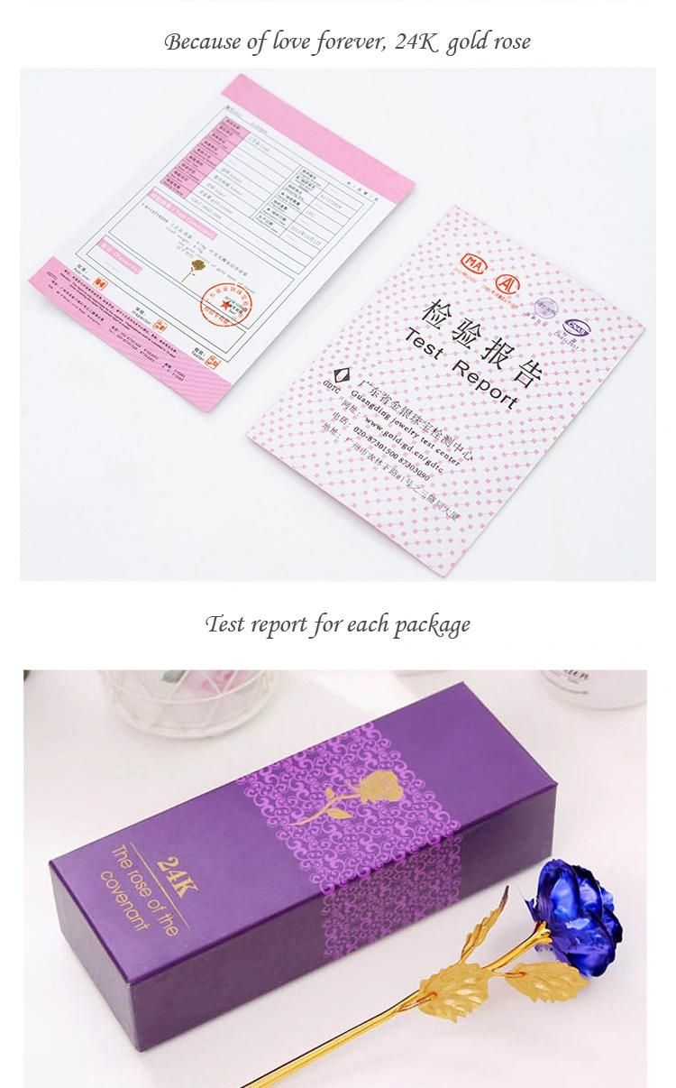 24K Gold-Plated Rose Marriage Proposal Gifts Eternal Love Rose for Women Girlfriend Birthday