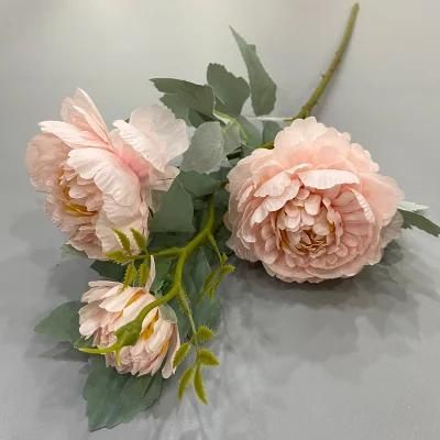 Factory Wholesale Furniture Decoration Flower Artificial Rose Flower