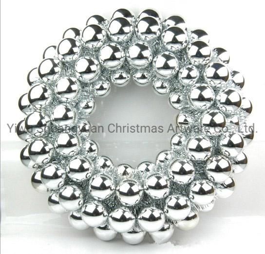 New Design Christmas Ball Wreath for Holiday Wedding Party Decoration Supplies Hook Ornament Craft Gifts