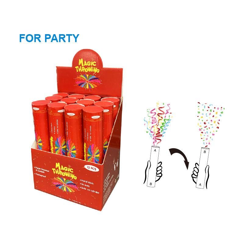Magic Throwing-Confetti Streamer Flameproof Quality for Party, Festival