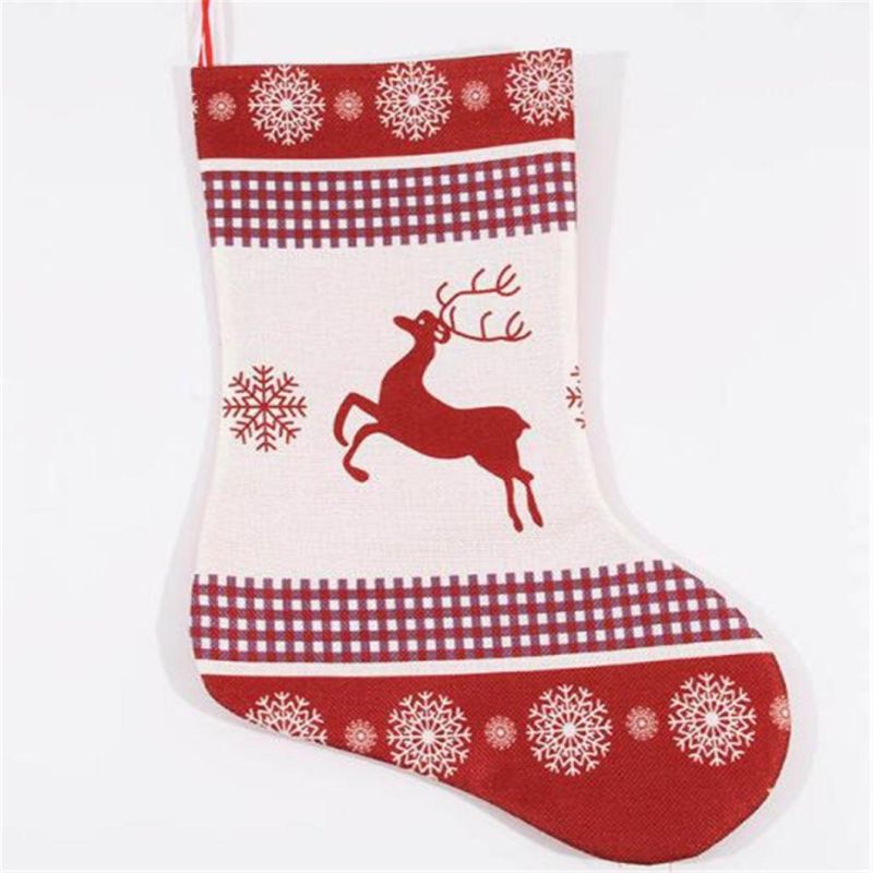 OEM Design Red Christmas Santa Stocking