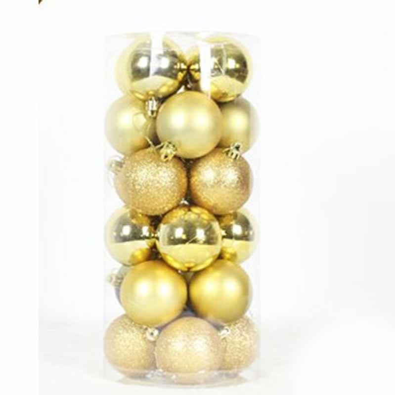 Ballsknitted Balls LED Transparent Tree and Ball, Decoration with Light 16 PCS Ornaments, Assorted Christmas Ball