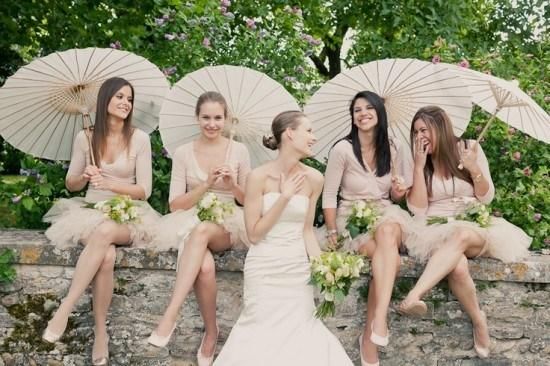 White Wedding Favor White Lace Parasol